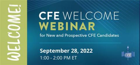 Sept CFE Welcome Webinar