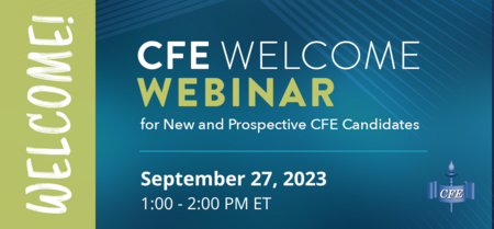 September 2023 CFE Welcome Webinar