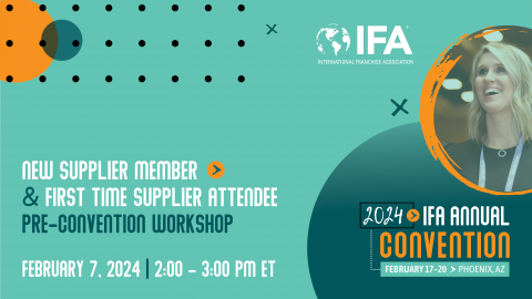 New Supplier Member & First Time Supplier Attendee Pre-Convention Workshop